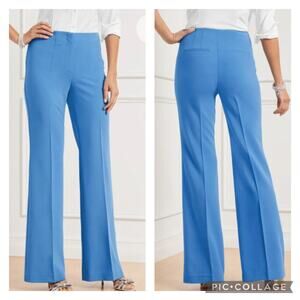 Talbots Blue Providence Pants Flare Leg High Waisted NEW Size 22 Petite